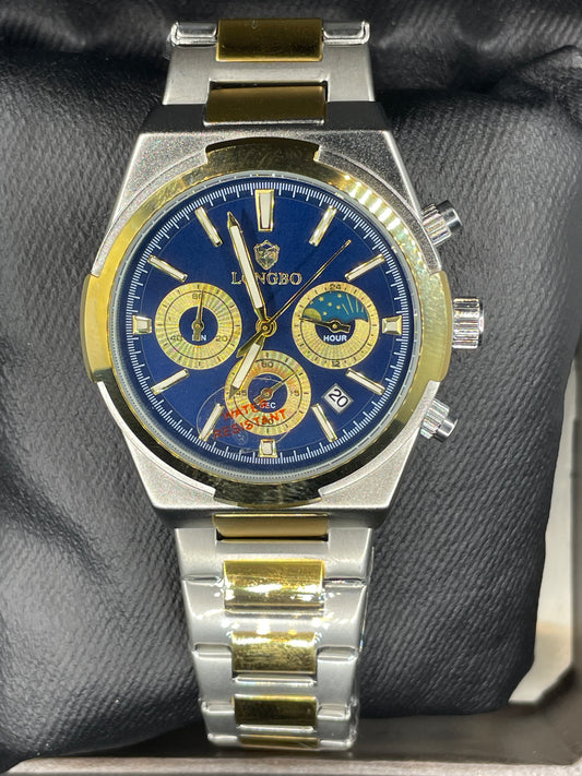 LONGBO ORIGINAL STAINLESS STEEL WATER RESISTANCE WATCH With Free box