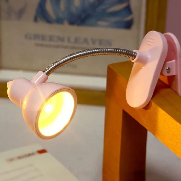 Portable Folding Clip Book Lamp with Stepless Dimming