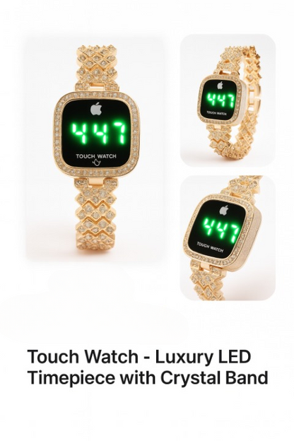 LED Touch Screen Watch – Waterproof, Cell Operated, Stylish Digital Wristwatch