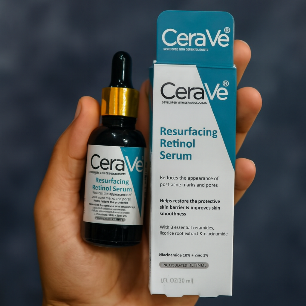 Cerave Resurfacing Retinol Serum 30ml – Gentle Face Serum For Smoother Skin