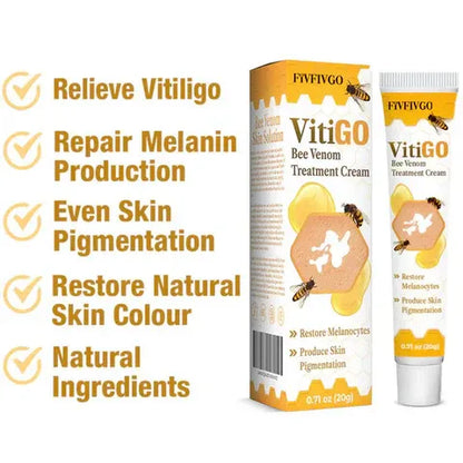 Fivfivgo Vitigo Bee Venom Correcting Cream 20g | Skin Tone Balancing And Pigmentation Repair Cream