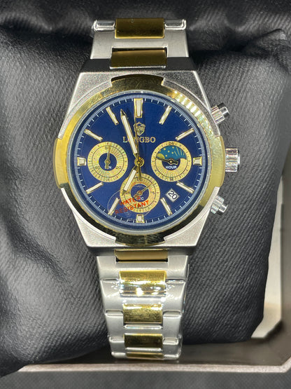 LONGBO ORIGINAL STAINLESS STEEL  WATER RESISTANCE WATCH With Free box