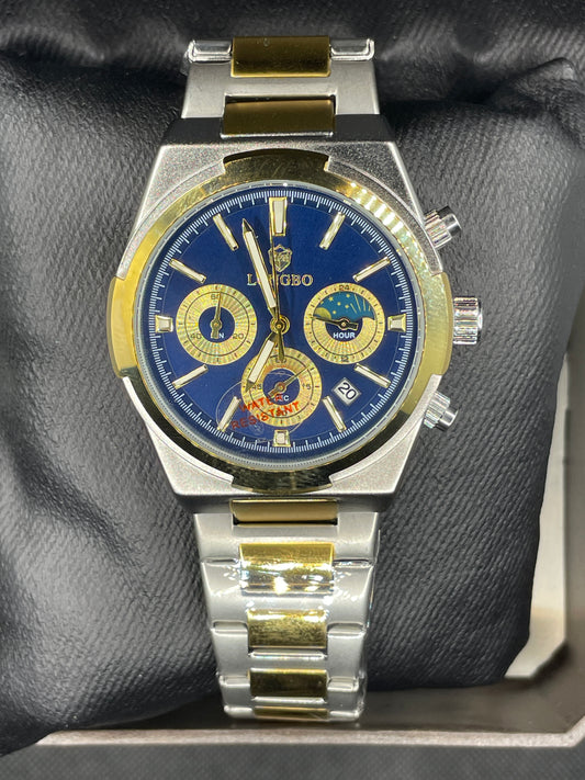 LONGBO ORIGINAL STAINLESS STEEL  WATER RESISTANCE WATCH With Free box