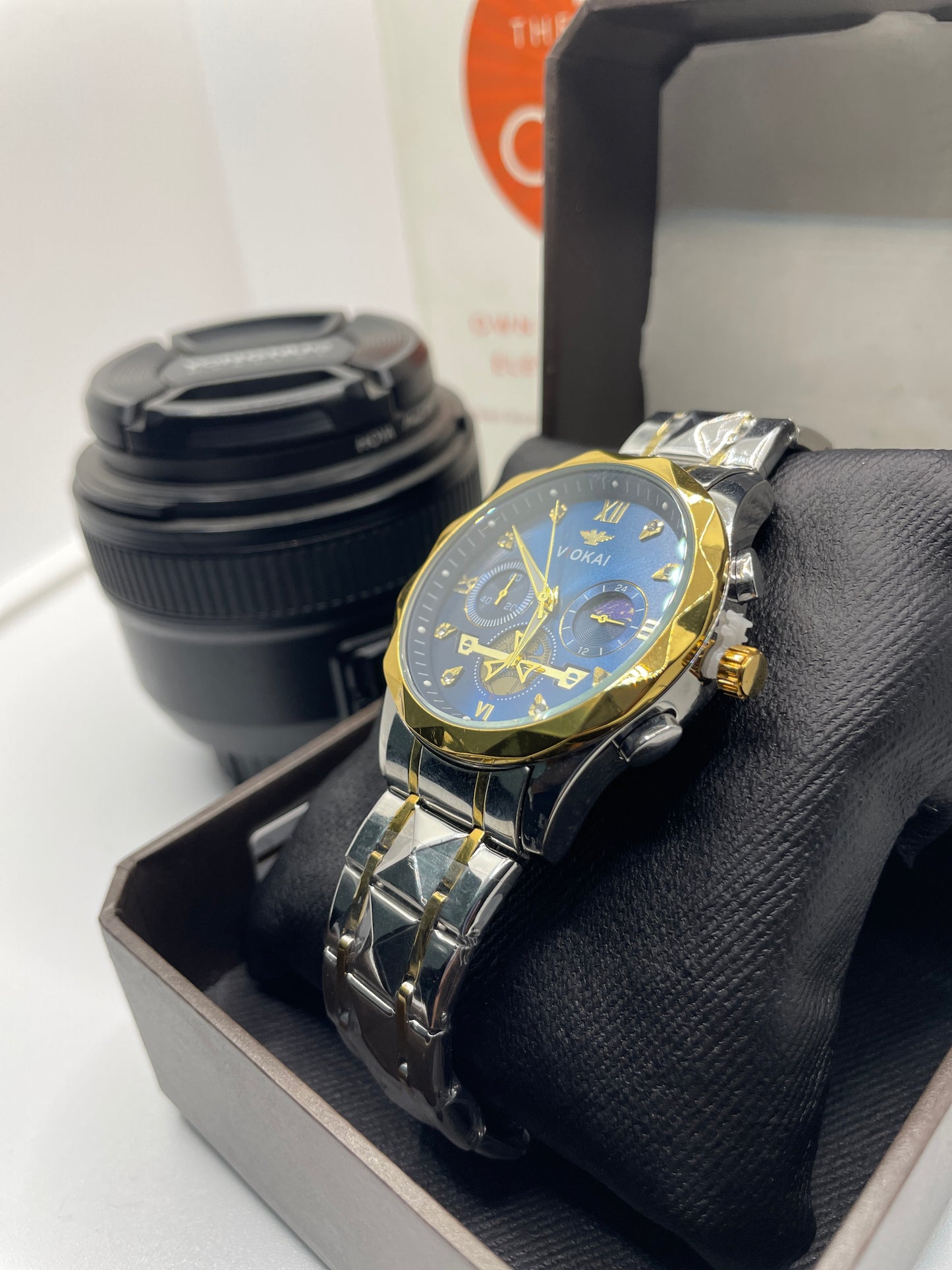 VIOKAI ORIGINAL WATER Resistant WATCH with Free Box