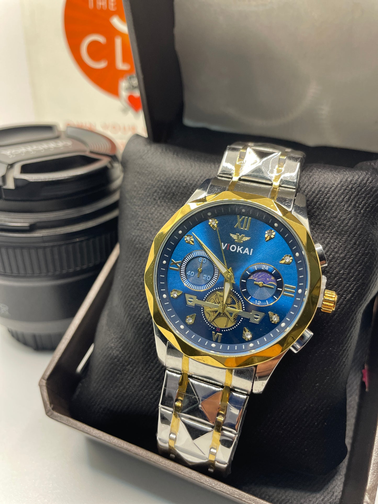 VIOKAI ORIGINAL WATER Resistant WATCH with Free Box