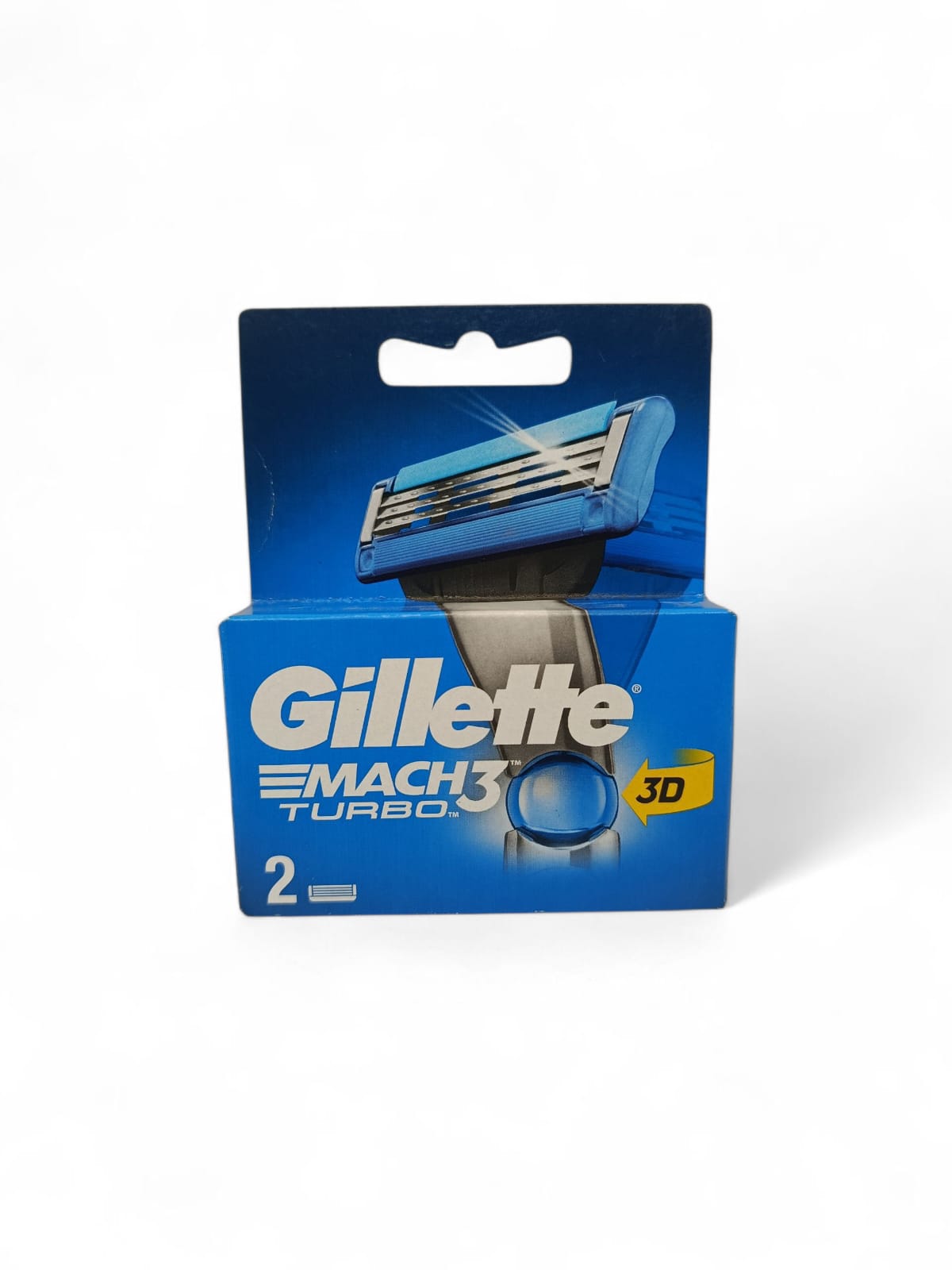Gillette MACH 3 Turbo 3D pack of 2 Rifills USA Imported