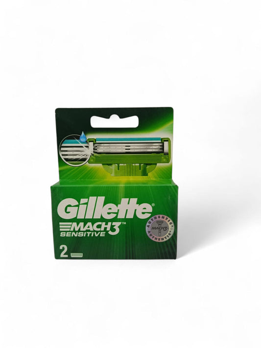 Gillette  MACH 3 Sensitive Blade Refills pack of 2USA Imported
