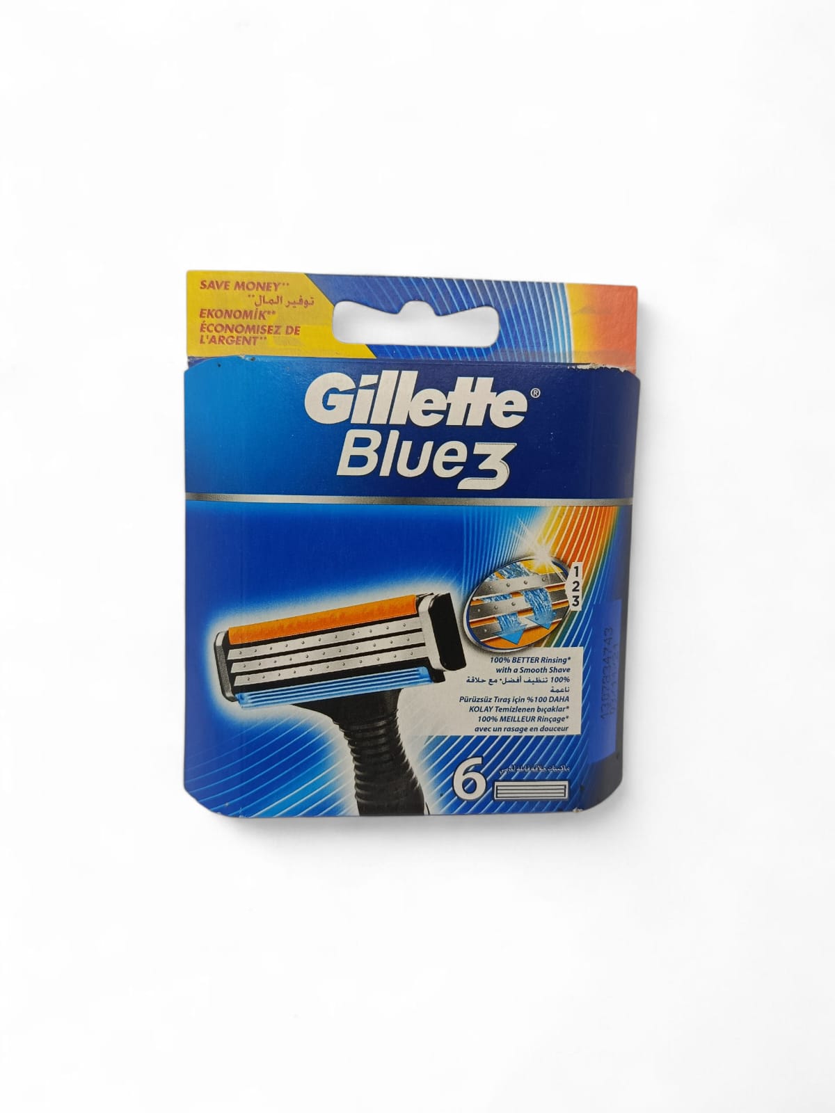 Gillette Blue 3 razor Refills pack of 6 usa imported