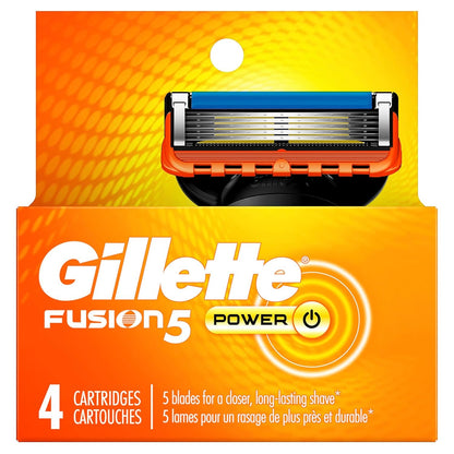 ORIGNAL Gillette Fusion 5 Men's Razor Blade Refills, 4 Count