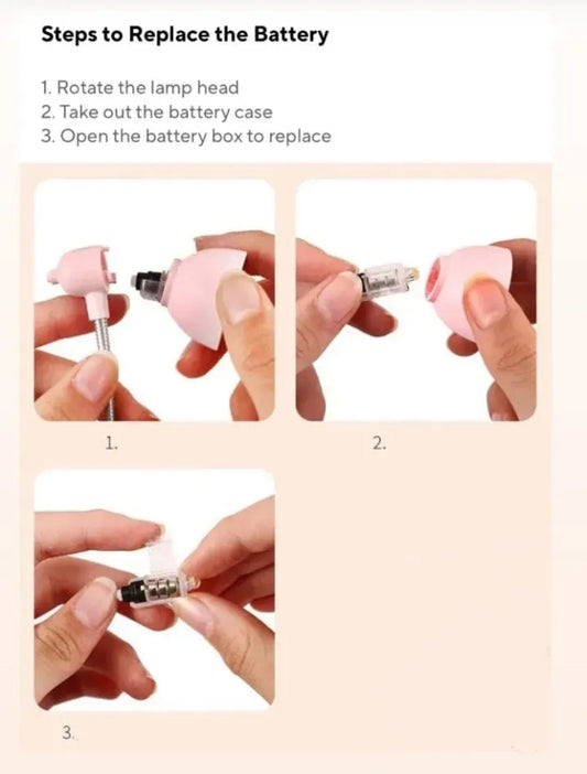 Portable Folding Clip Book Lamp with Stepless Dimming
