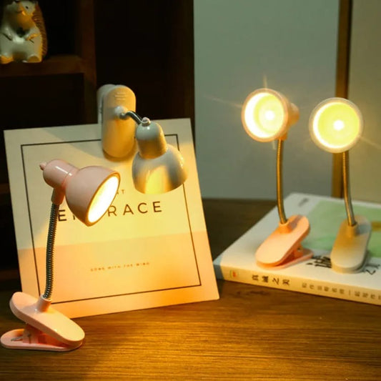 Portable Folding Clip Book Lamp with Stepless Dimming