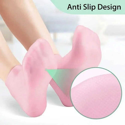 Silicone Moisturizing Socks Pain Relief Remove Dead Skin Skin Care Socks Anti Cracking Moisturizing